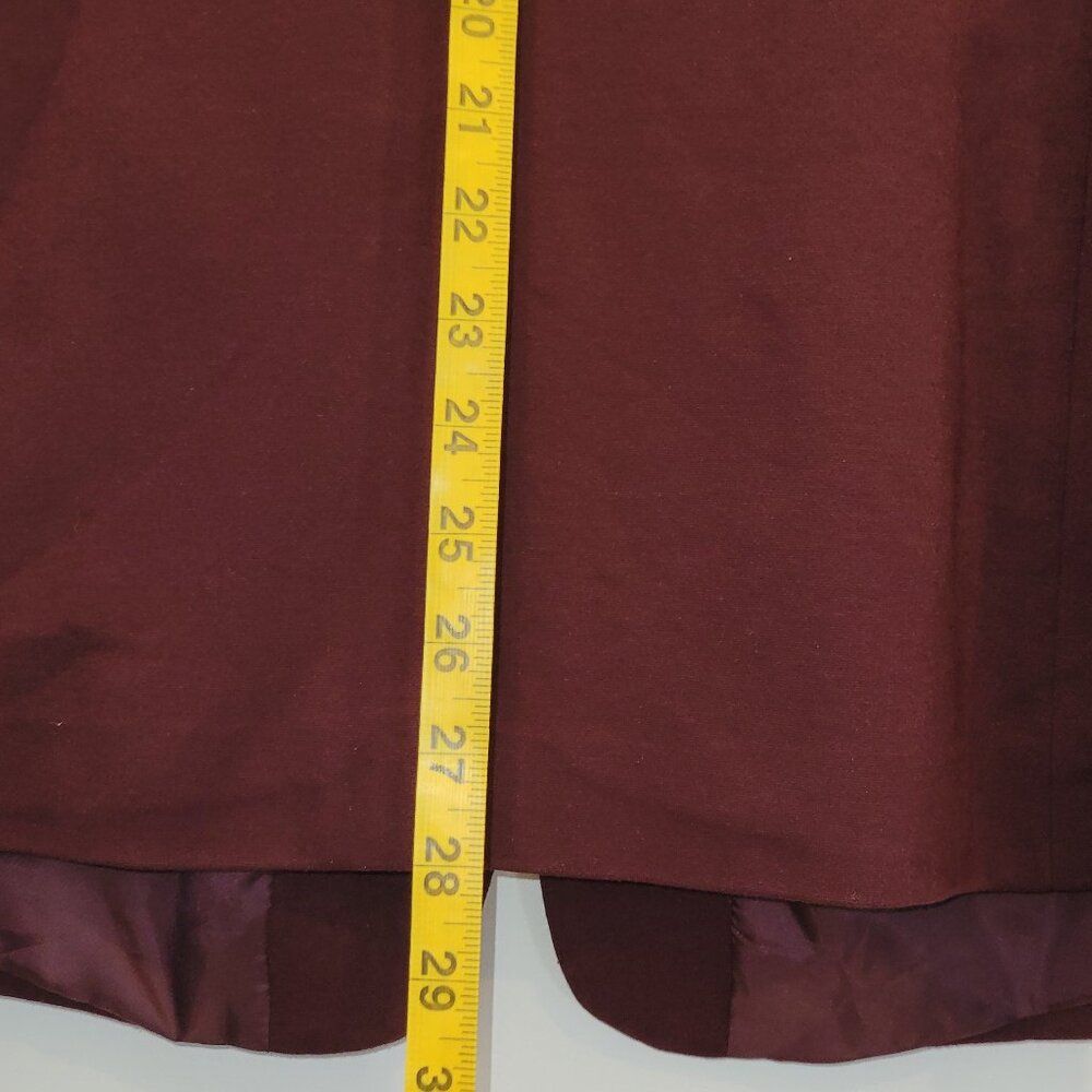 Burgundy suit jacket - Picture 3 of 5